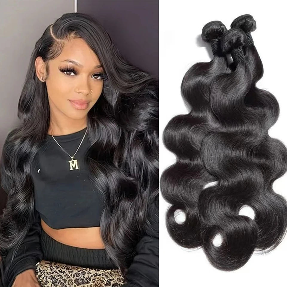 Extensions Cheveux Humains Brésiliens Ondulés Body Wave Virgin Hair – CLEVI Paris