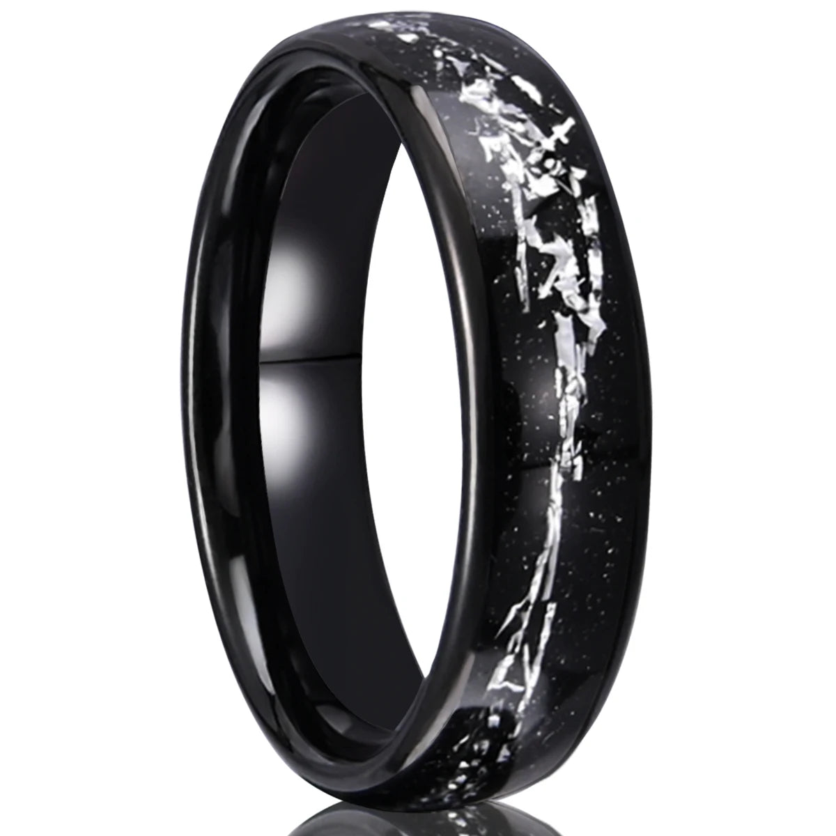 Bague Couple en Tungstène 6 mm, Noire ou Dorée – CLEVI Paris