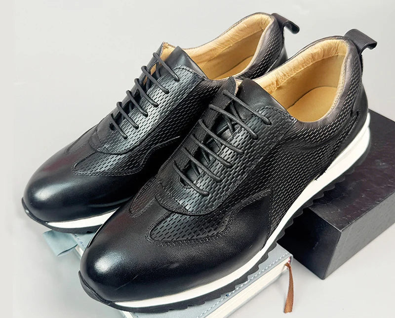 Sneakers homme en cuir à enfiler X23 – CLEVI Paris