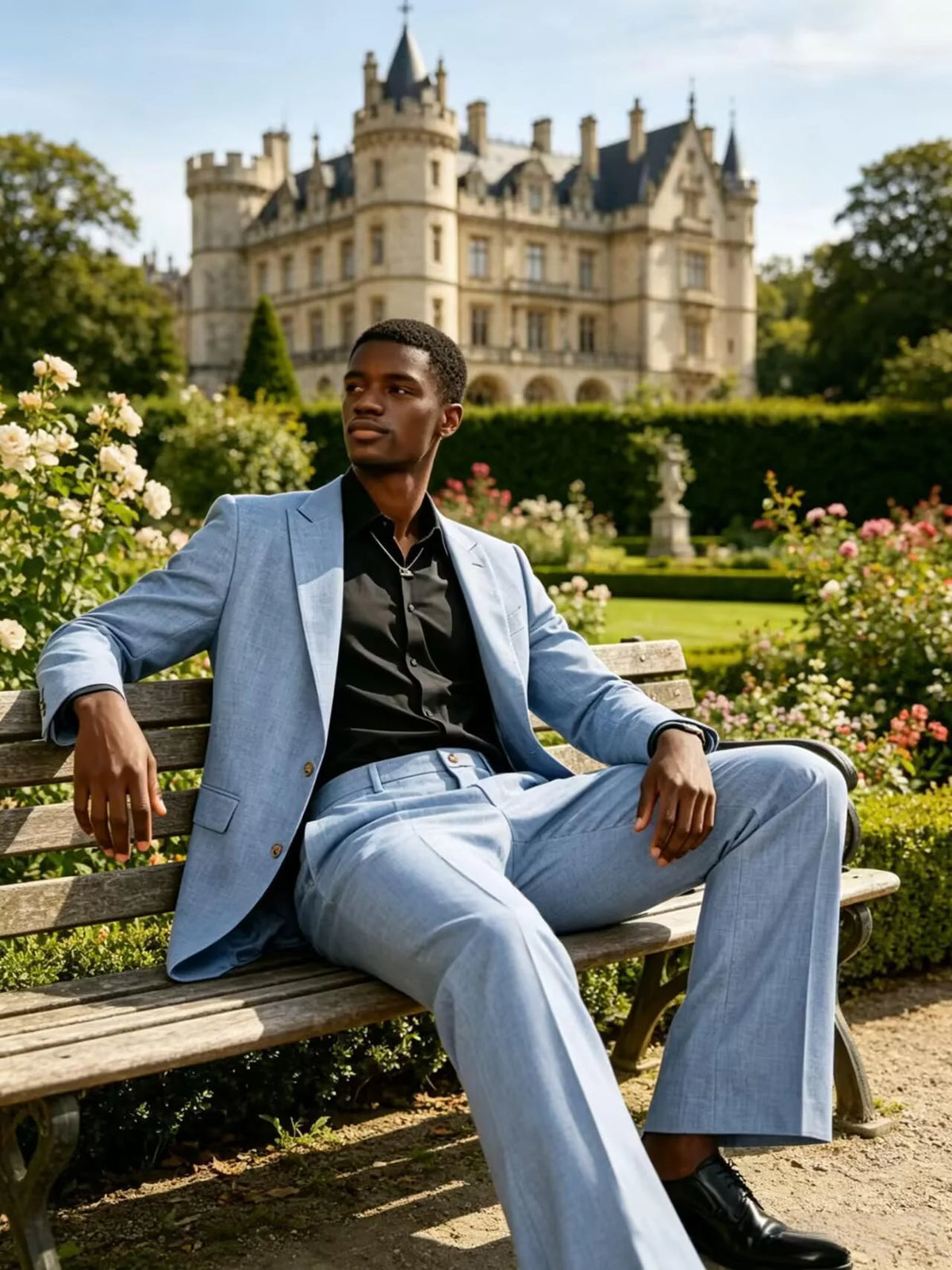 Costume Homme Lin Évasé 2 Pièces – CLEVI Paris