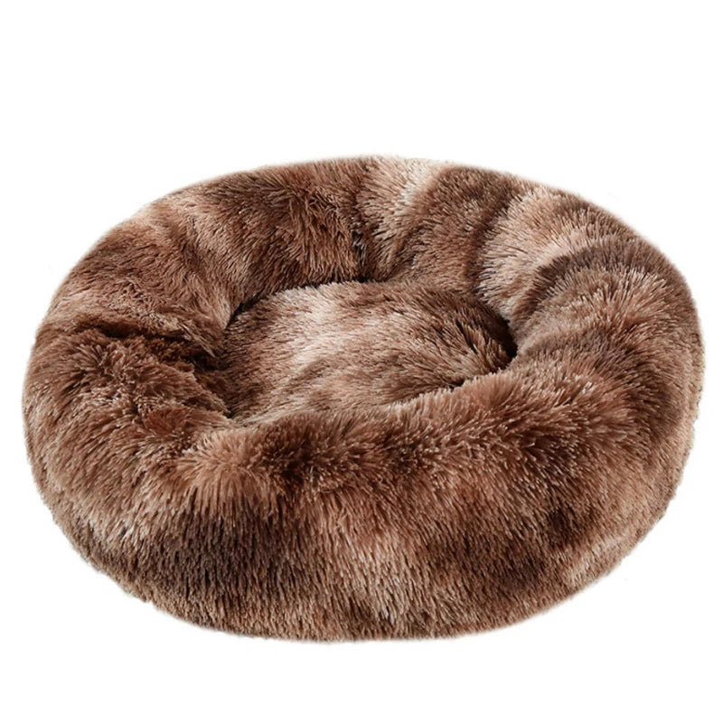 Lit rond en peluche chien et chat 40 à 90 cm – CLEVI Paris