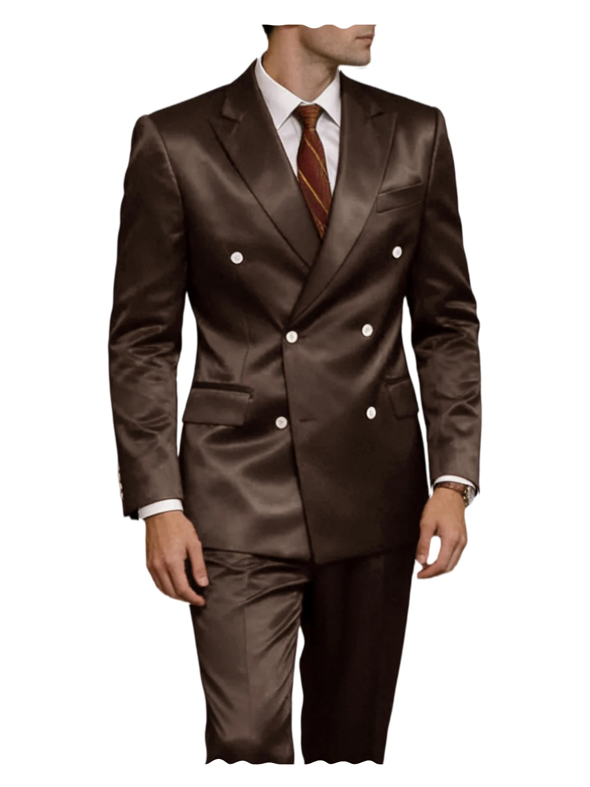 Smoking homme 2 pièces en satin – CLEVI Paris