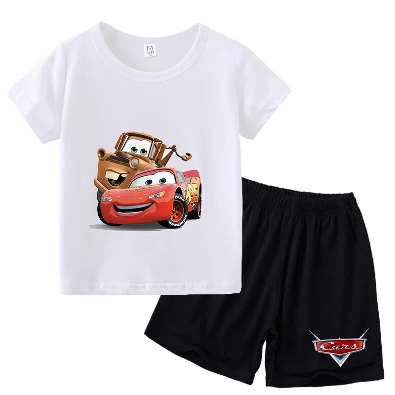 Ensemble enfant Cars T-shirt et short – CLEVI Paris