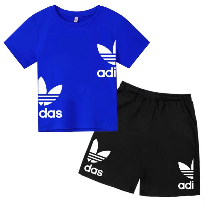 Ensemble enfant T-shirt à lettres et short – CLEVI Paris