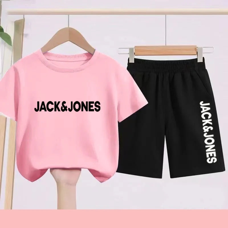 Ensemble enfant imprimé T-shirt et short – CLEVI Paris