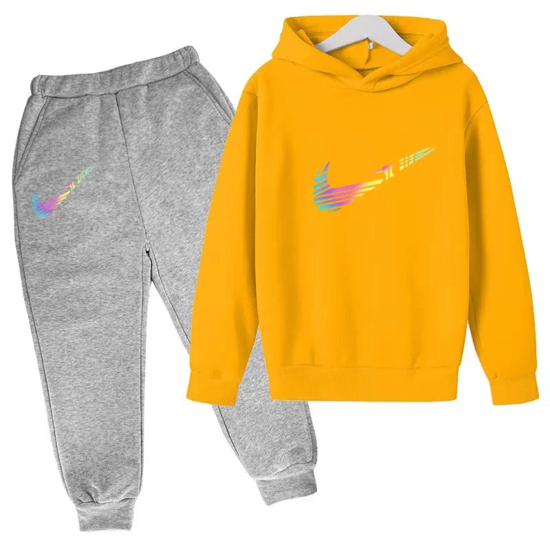 Ensemble enfant sweat à capuche et pantalon – CLEVI Paris