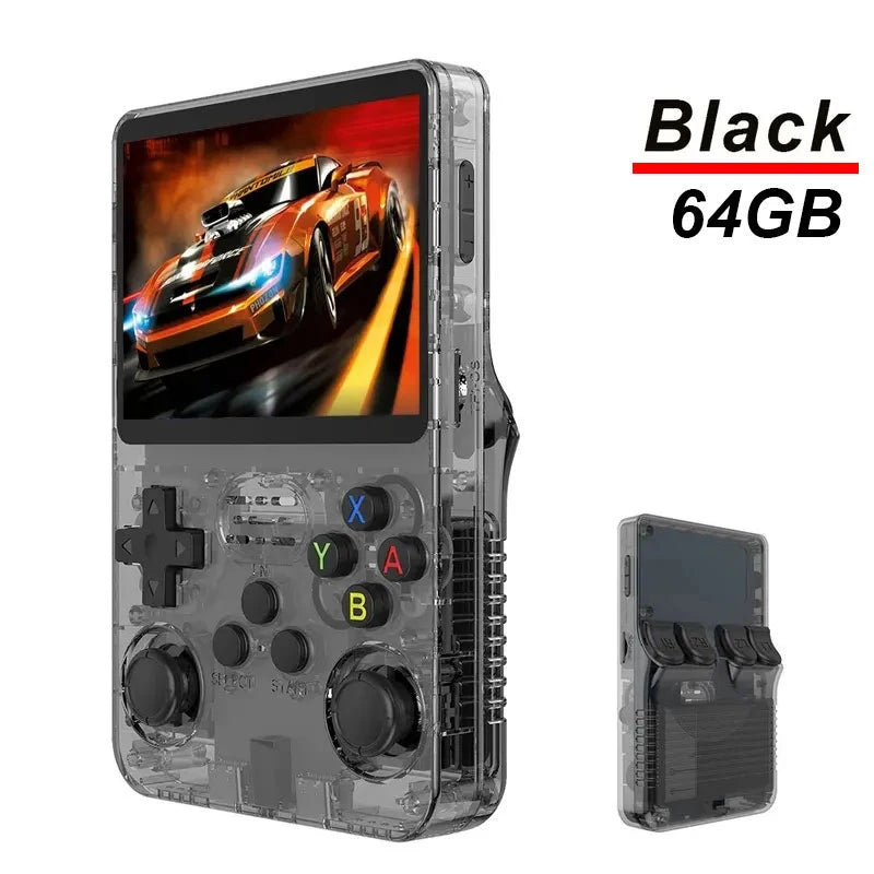 Console Portable R36S Rétro 3.5" IPS ArkOS 20000+ Jeux 64Go/128Go – CLEVI Paris