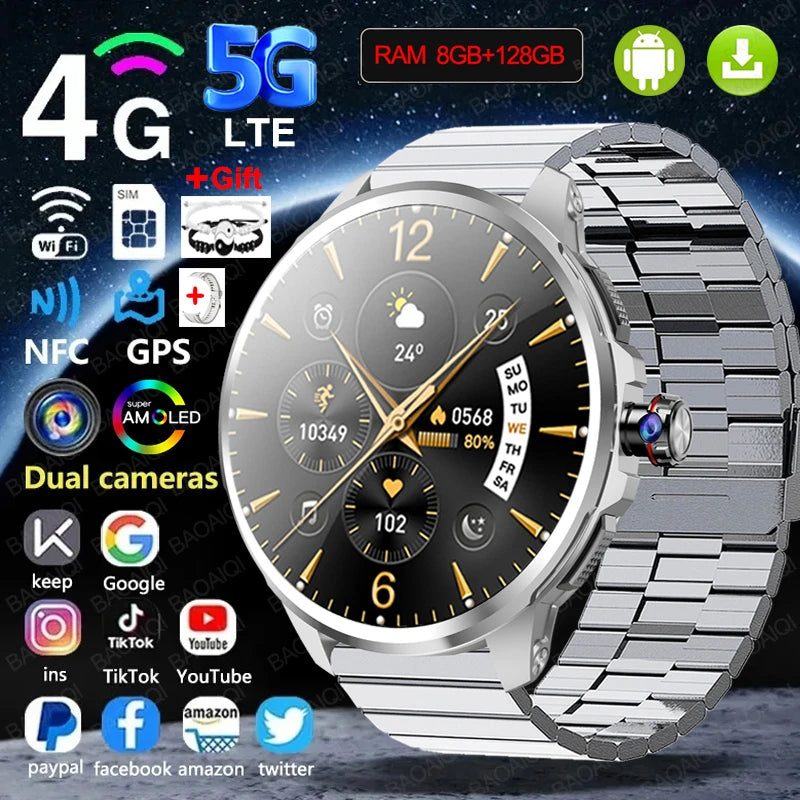 Montre BAOAIQI AMOLED 1,95″ GPS et SIM – CLEVI Paris