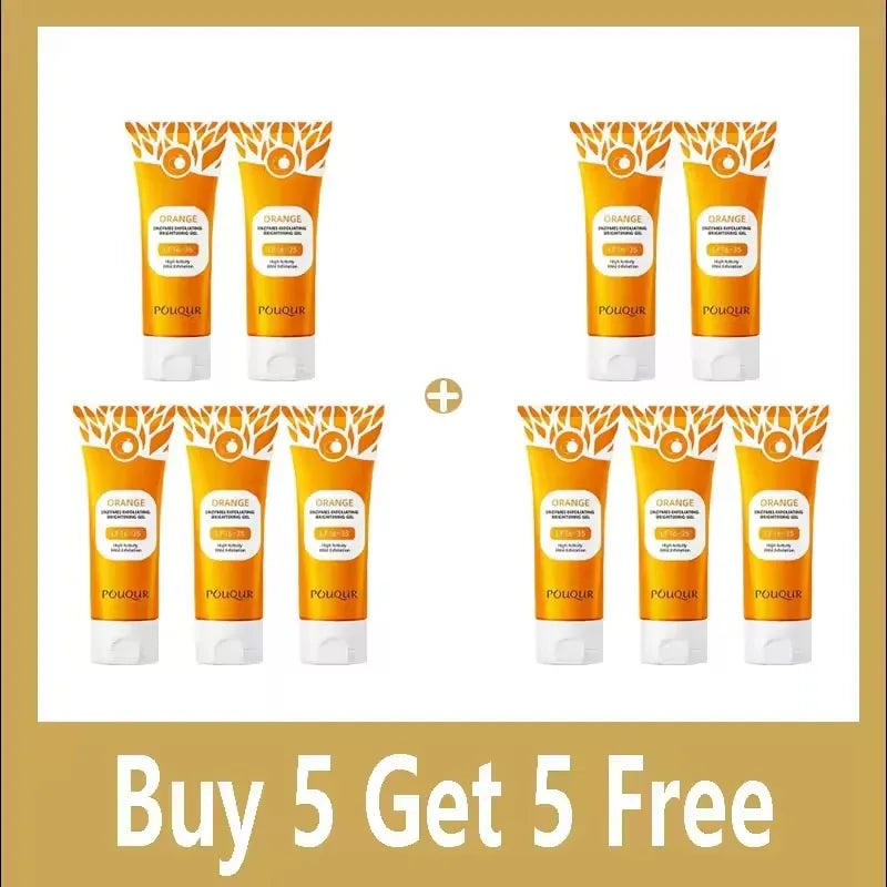 Gel Exfoliant Éclaircissant Orange Jaysuing 50ml – Nettoyage Profond, Anti-Points Noirs & Hydratant – CLEVI Paris