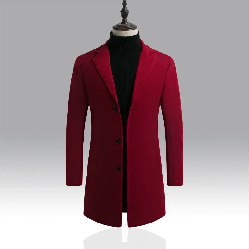 Manteau long boutonné homme – CLEVI Paris