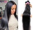 Extensions Straight Cheveux Brésiliens Remy Hair 12A – Bundles 1/3/4 Pcs 10-40 Pouces – CLEVI Paris