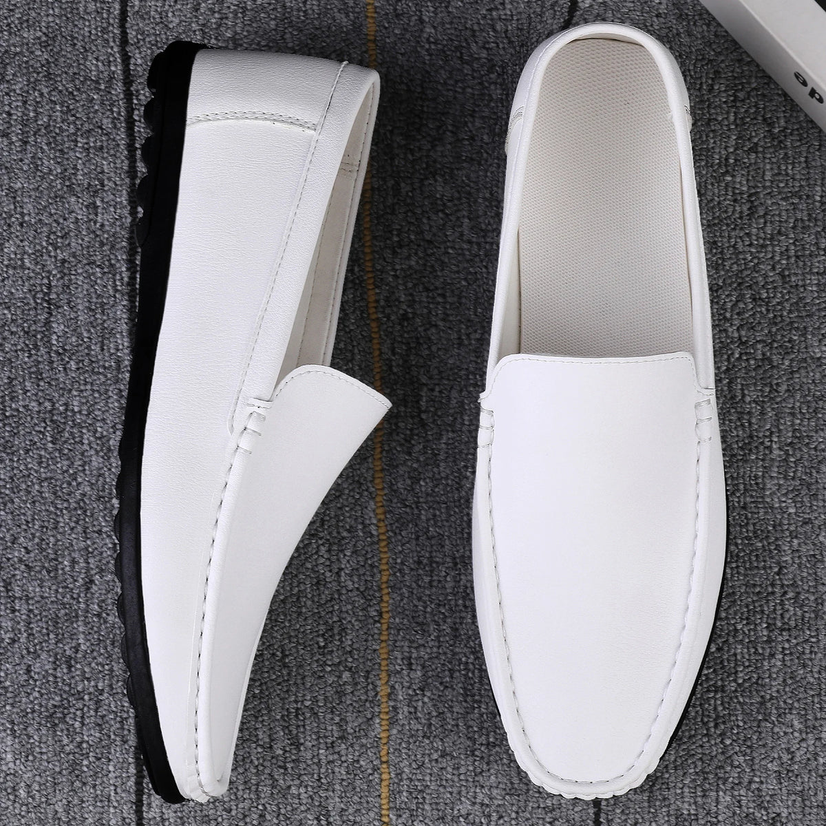 Mocassins homme en cuir fendu à enfiler – CLEVI Paris