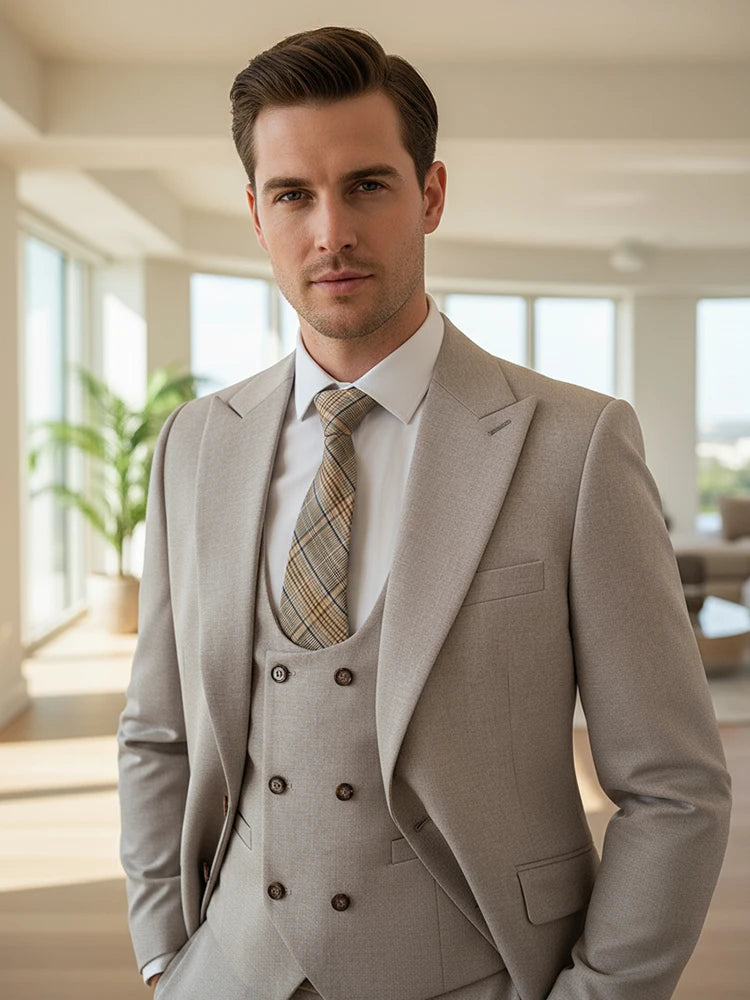Costume homme 3 pièces, coupe ajustée – CLEVI Paris
