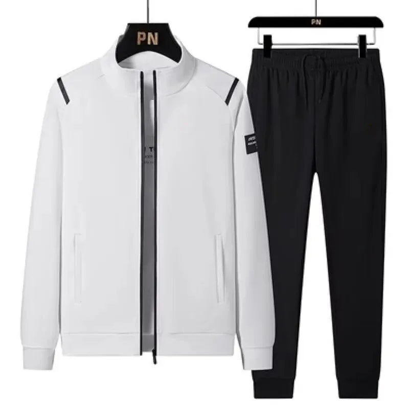 Ensemble 2 Pièces Homme Veste Zippée Manches Longues + Pantalon Grande Taille KOLMAKOV – 4 Coloris, L à 7XL – CLEVI Paris