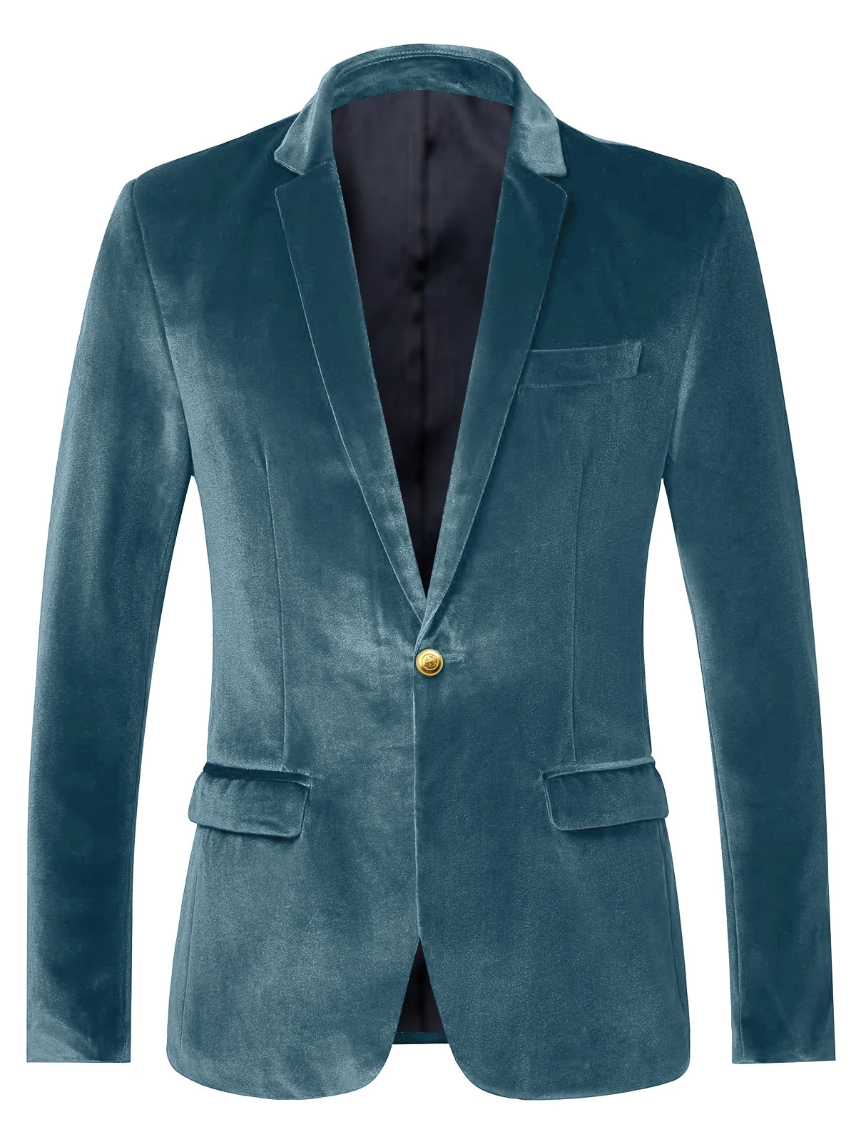 Blazer velours homme à bouton doré – CLEVI Paris