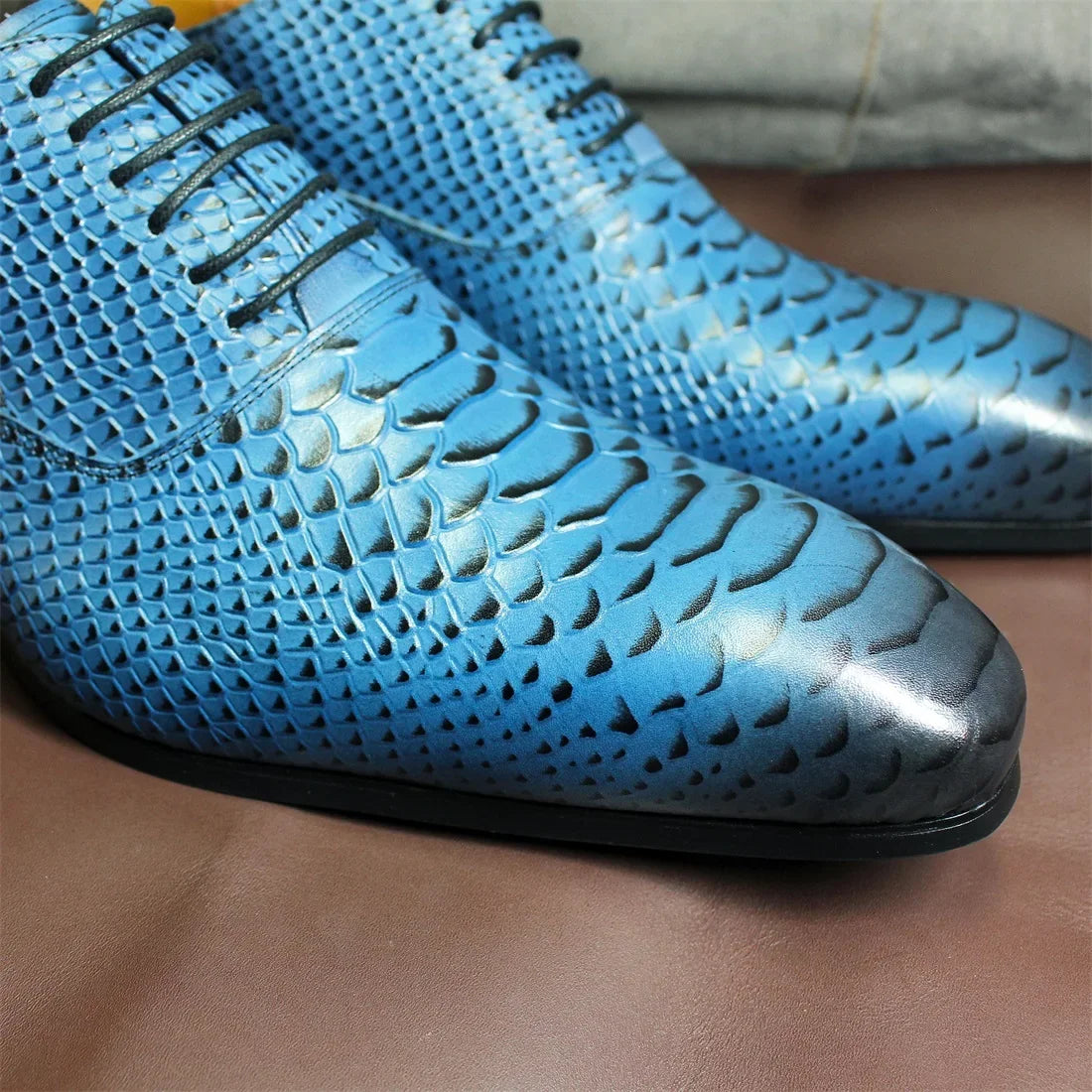 Oxford homme à lacets en cuir véritable – CLEVI Paris