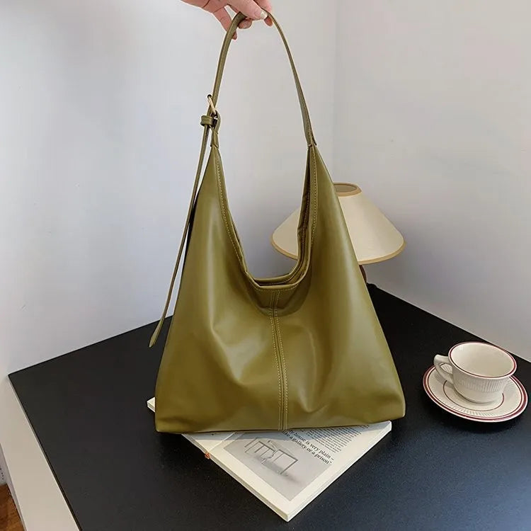 Tote Bag PU Retro Femme Fermoir Hasp 32x14cm 278g 4 Coloris – CLEVI Paris