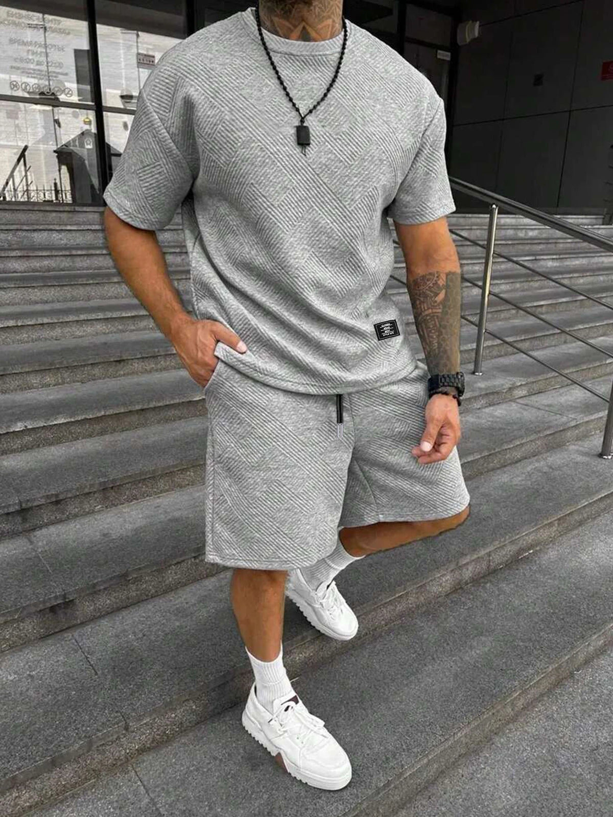 Ensemble homme t-shirt et short décontracté – CLEVI Paris