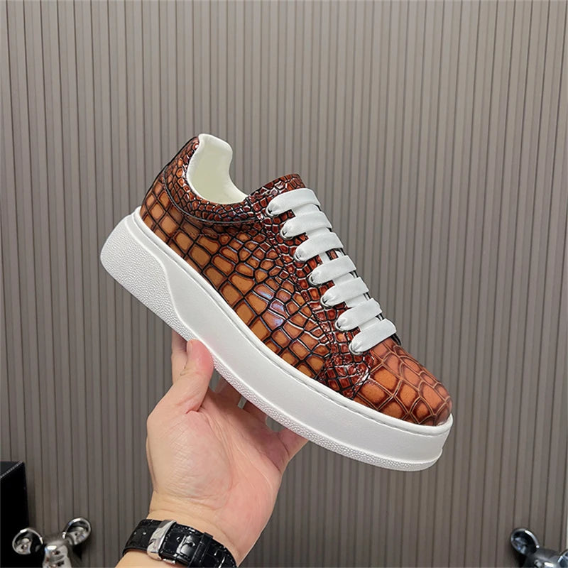 Sneakers homme à semelle épaisse – CLEVI Paris