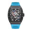 Montre Homme Sport Squelette Automatique HANBORO 9036 – Tonneau Étanche 5 Bars Lumineuse – CLEVI Paris