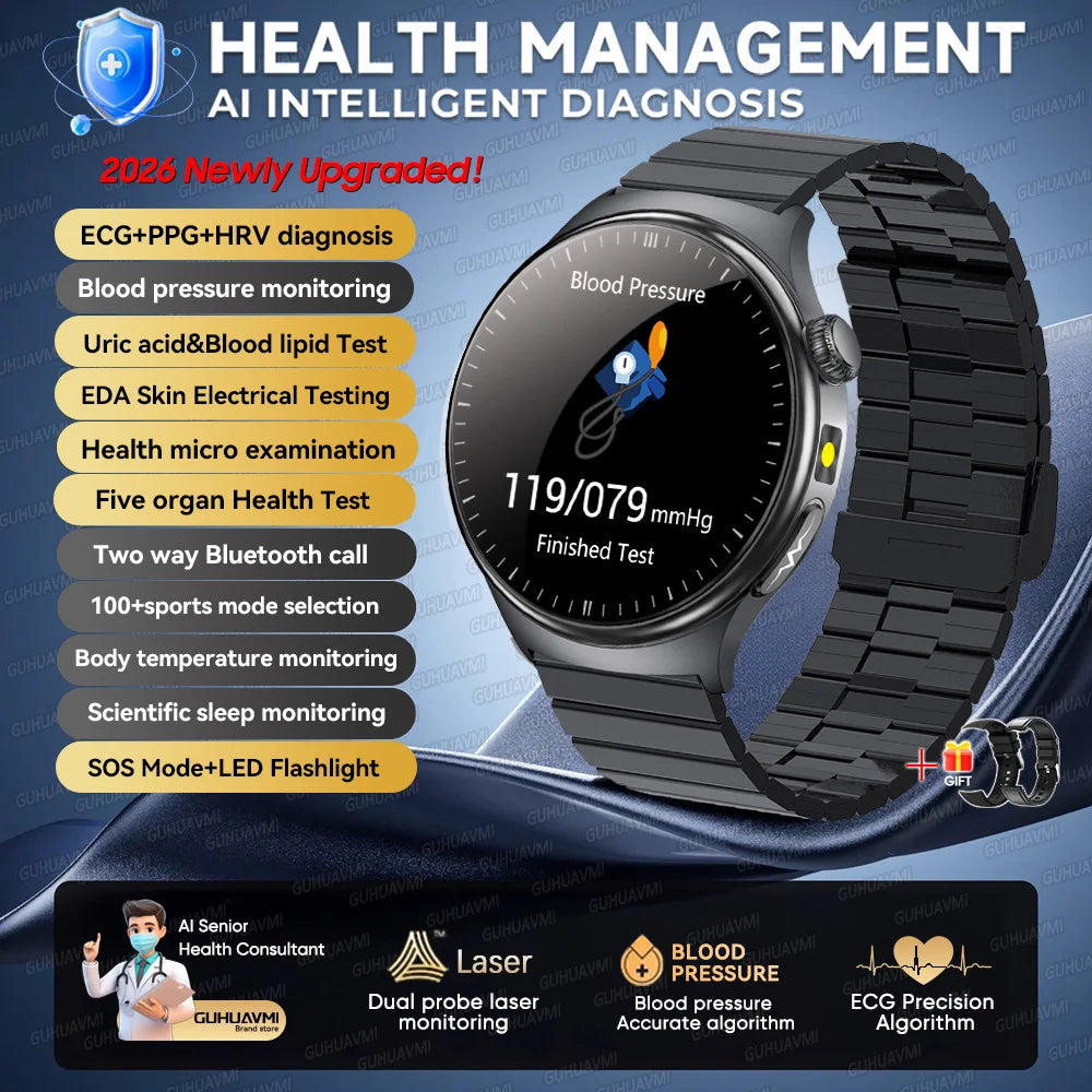 Montre GUHUAVMI TK27 AMOLED Bluetooth – CLEVI Paris