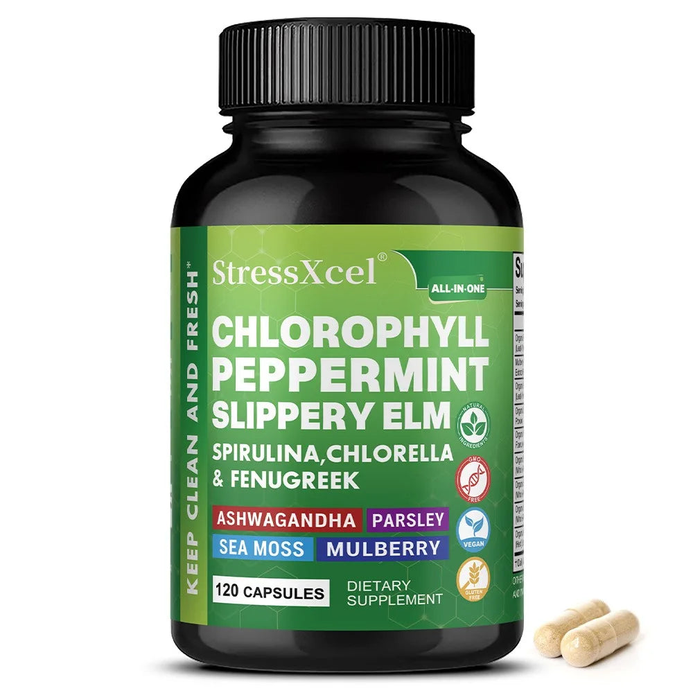Chlorophylle menthe et persil, 120 capsules – CLEVI Paris