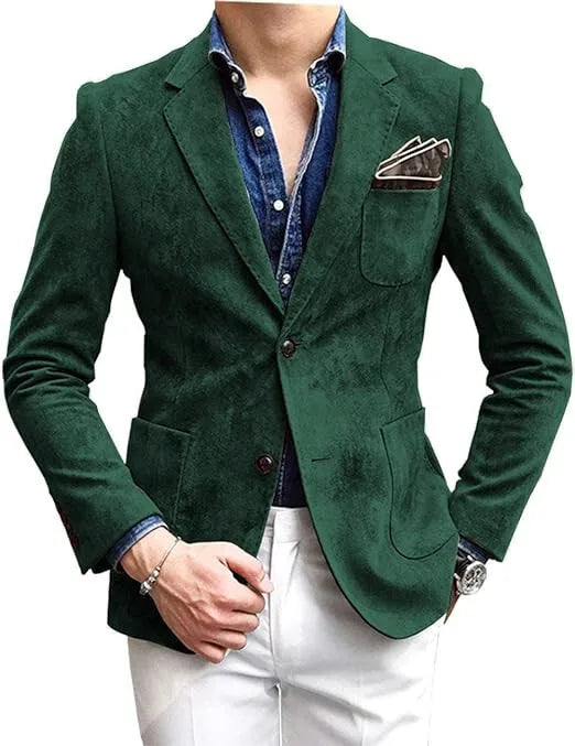 Blazer homme ajusté à deux boutons – CLEVI Paris