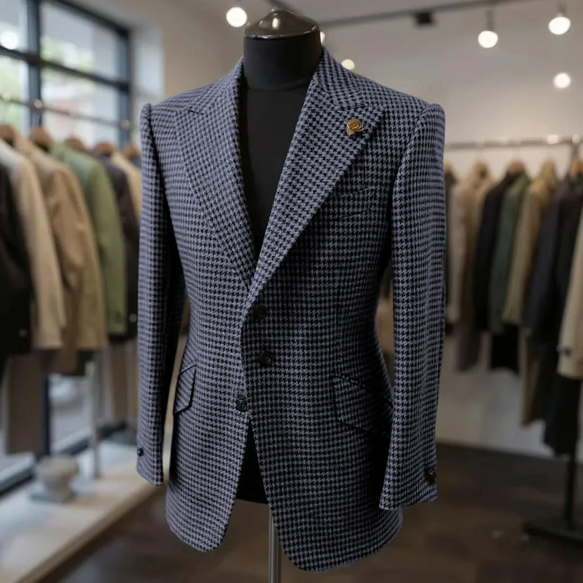 Blazer homme pied-de-poule – CLEVI Paris