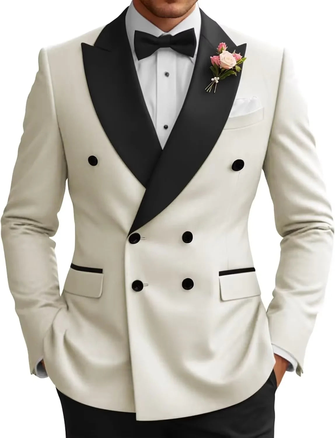 Veste de smoking croisée homme – CLEVI Paris