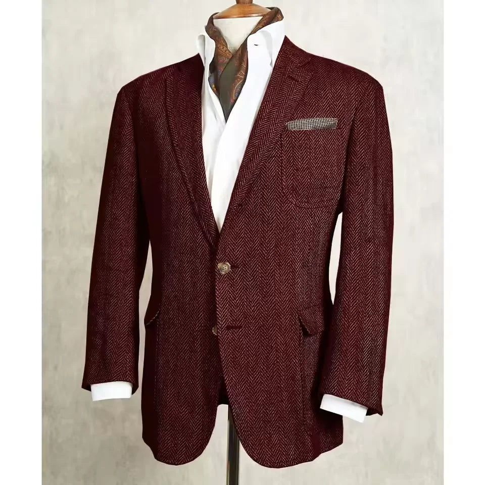 Blazer homme à chevrons élégant – CLEVI Paris
