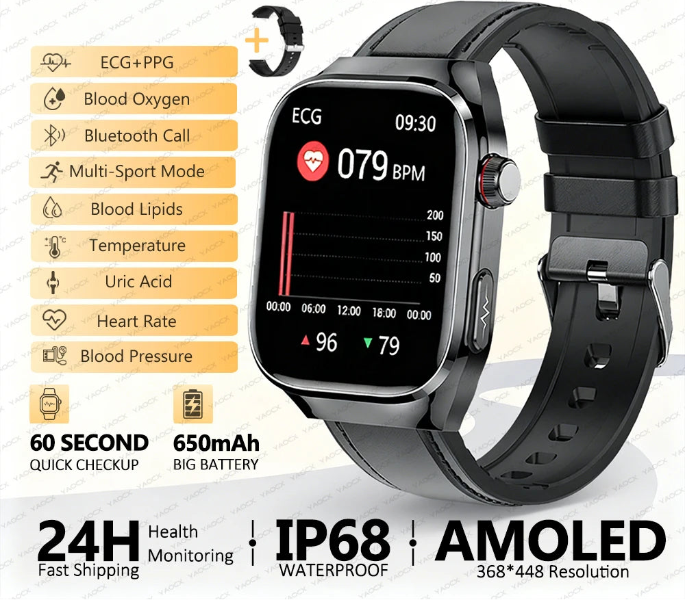 Montre connectée TK16 AMOLED avec appels Bluetooth – CLEVI Paris