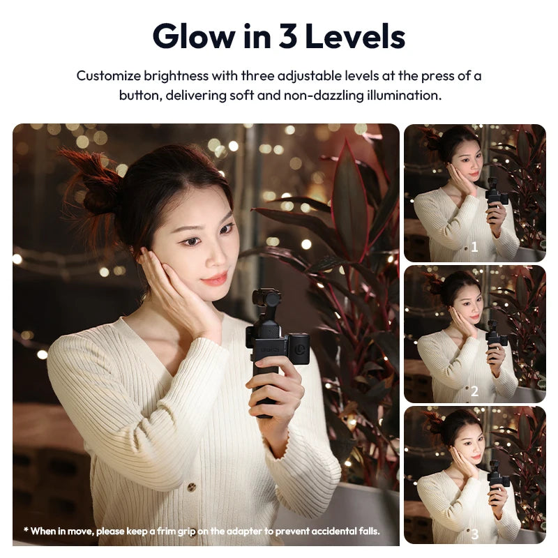 Mini lampe LED Ulanzi LM001 pour Pocket 3 – CLEVI Paris