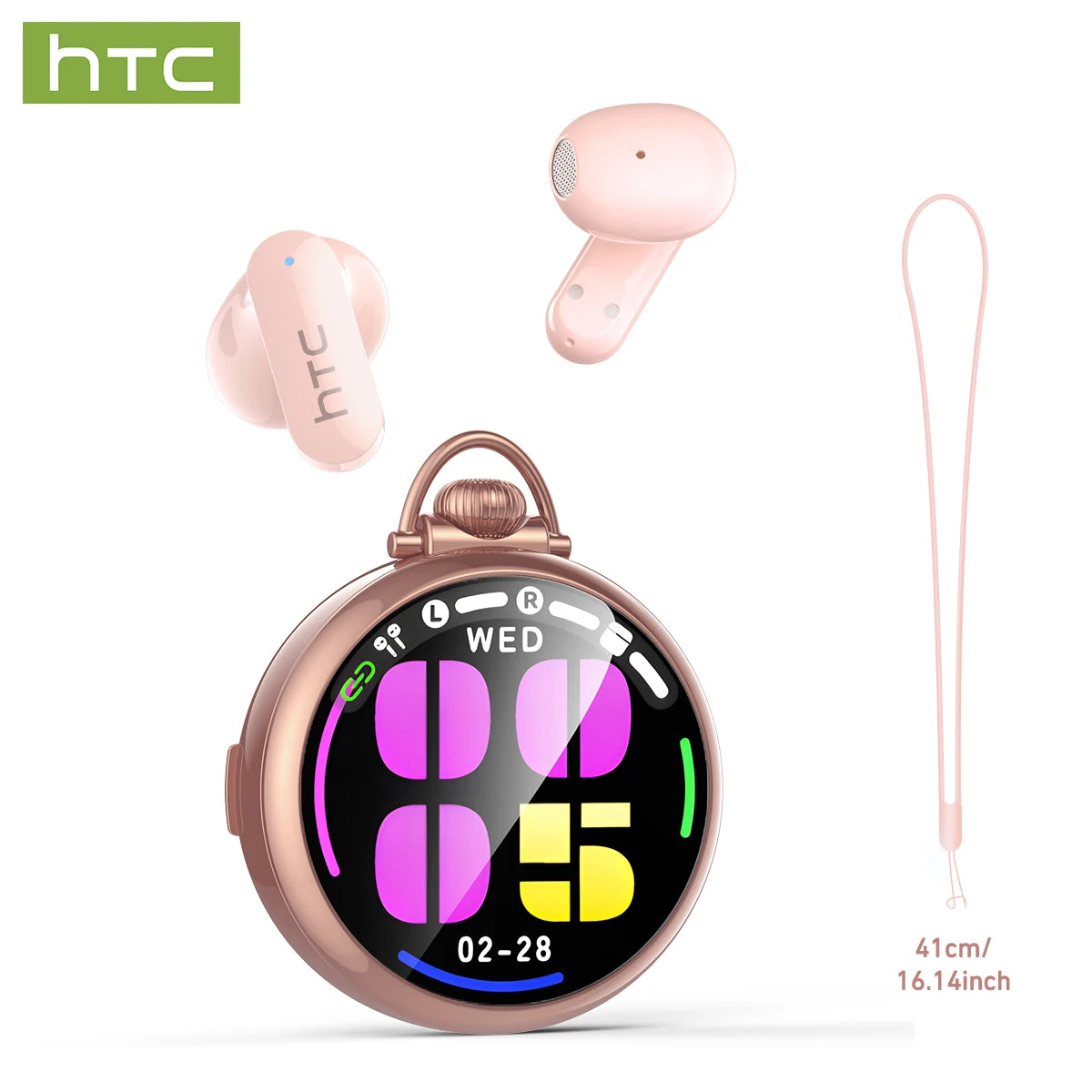 Écouteurs HTC NE71 Bluetooth 6.0 Écran LED IPX6 ANC HiFi – CLEVI Paris
