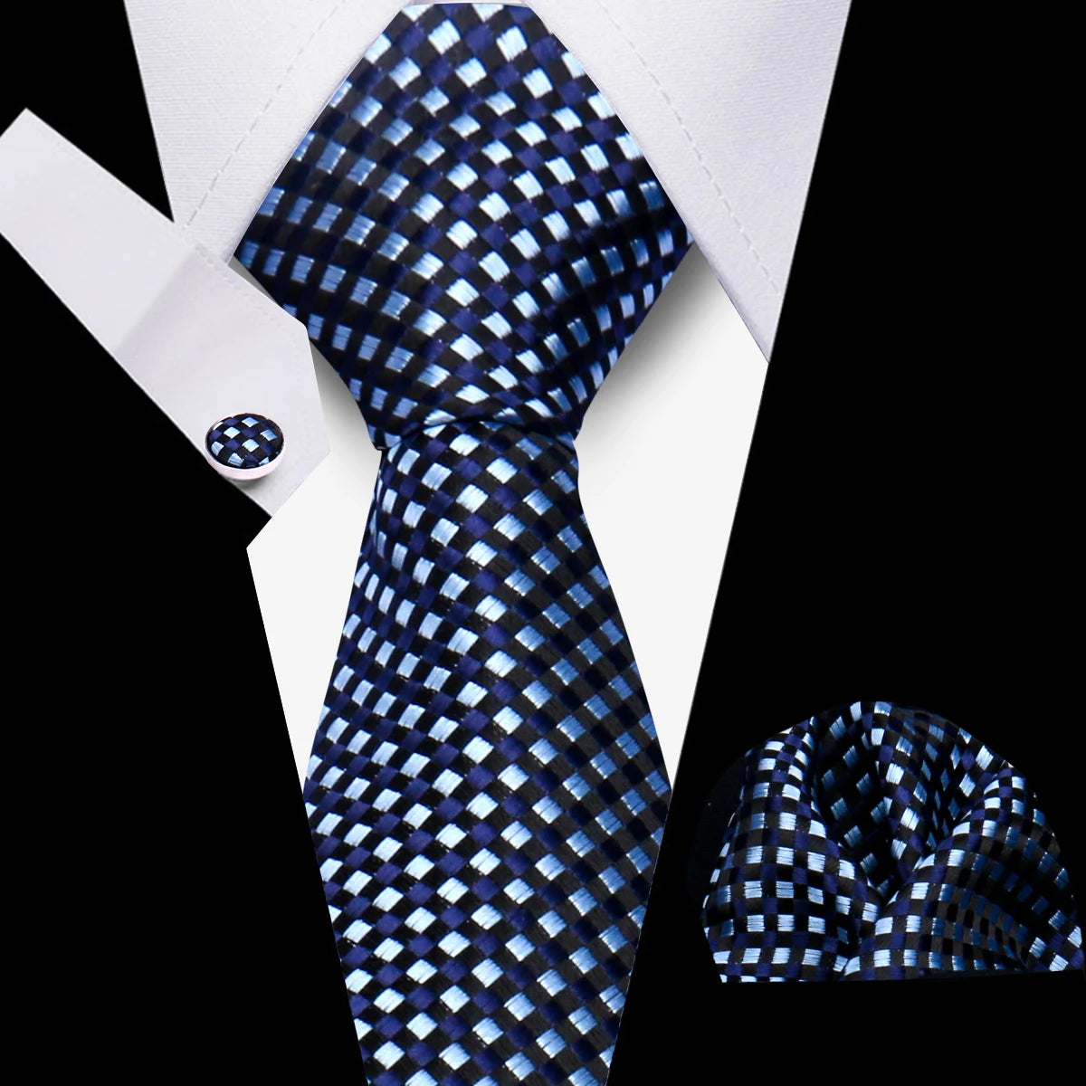 Coffret cravate homme, pochette et boutons – CLEVI Paris