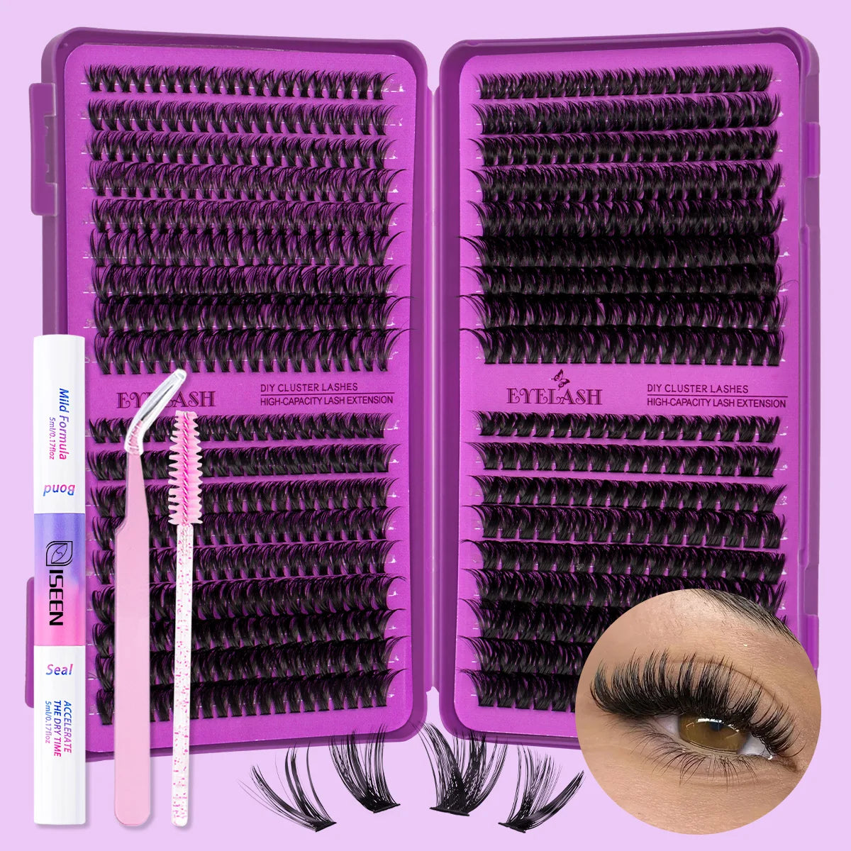 Kit de cils en grappes DIY ISEEN – CLEVI Paris