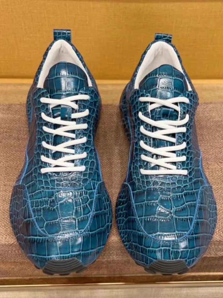 Sneakers homme en cuir à lacets – CLEVI Paris