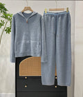 Ensemble femme, cardigan à capuche et pantalon – CLEVI Paris