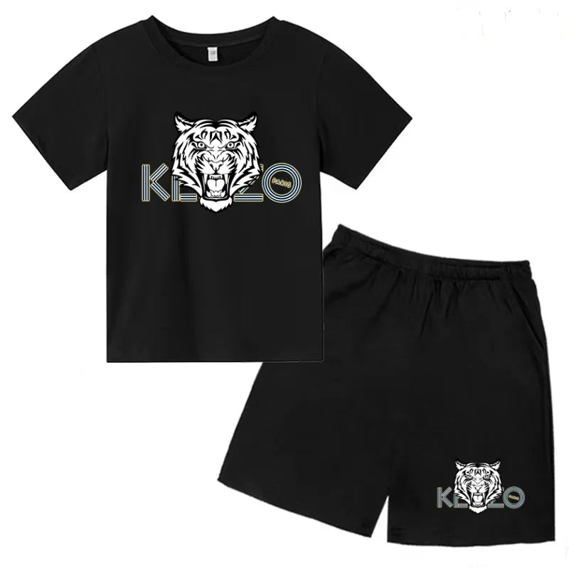 Ensemble enfant T-shirt imprimé et short – CLEVI Paris