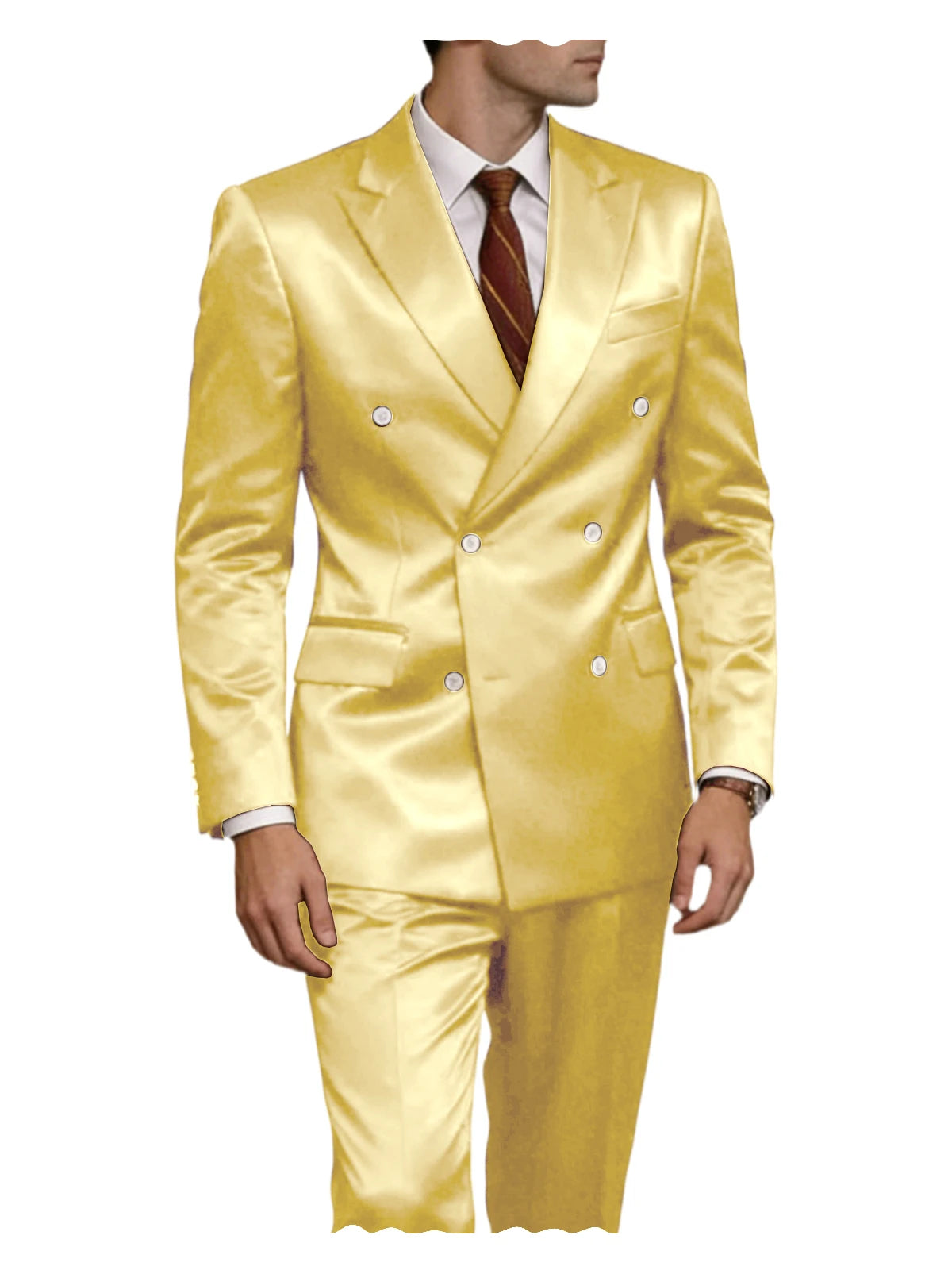 Smoking homme 2 pièces en satin – CLEVI Paris