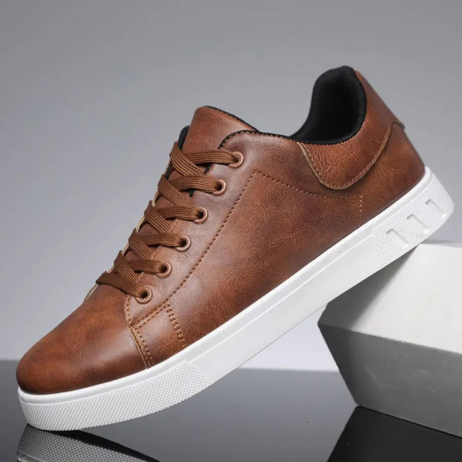 Chaussures Skate Homme Minimalistes Cuir Artificiel Semelle Souple 2 Coloris Grandes Tailles – CLEVI Paris