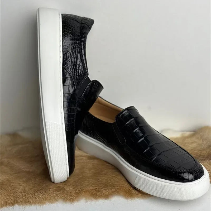 Mocassins Peau de Crocodile Homme – CLEVI Paris