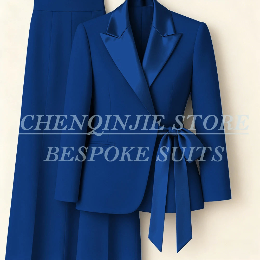 Tailleur femme blazer et pantalon large – CLEVI Paris