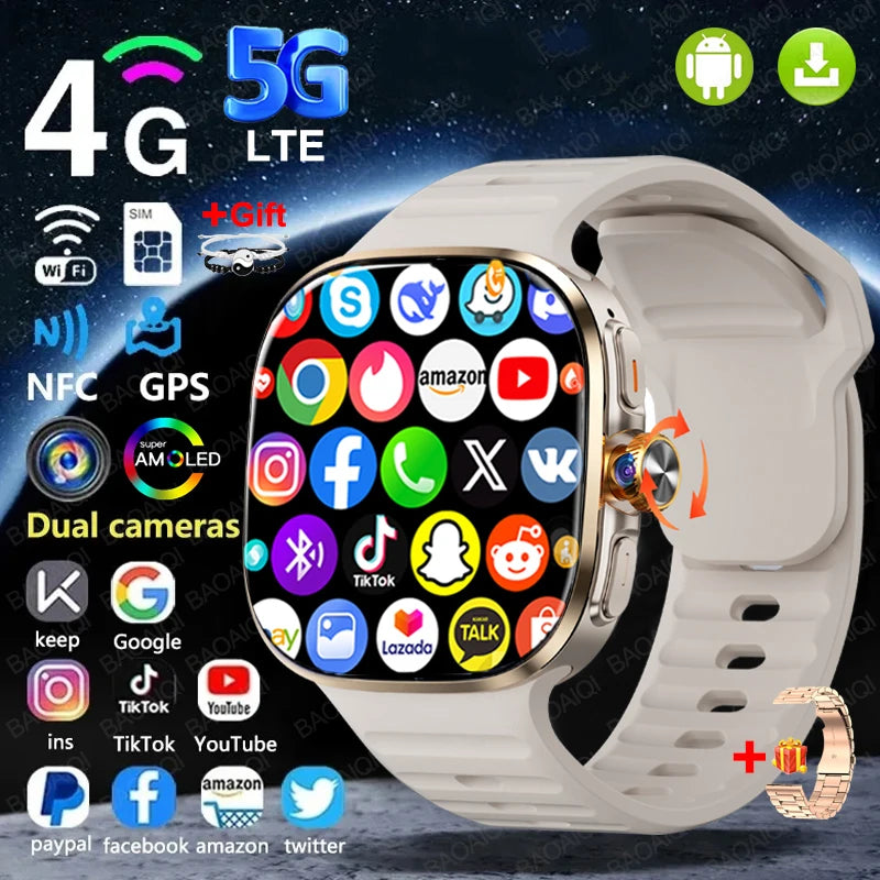 Montre Connectée 4G Android 10 Haut de Gamme – CLEVI Paris