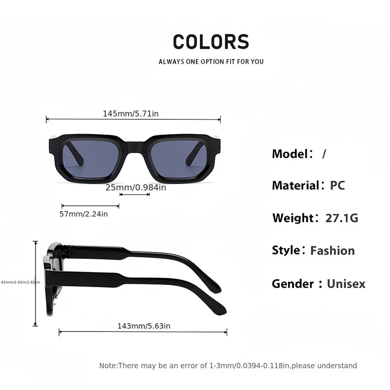 Lunettes rectangulaires rétro lot de 2 ou 3 – CLEVI Paris