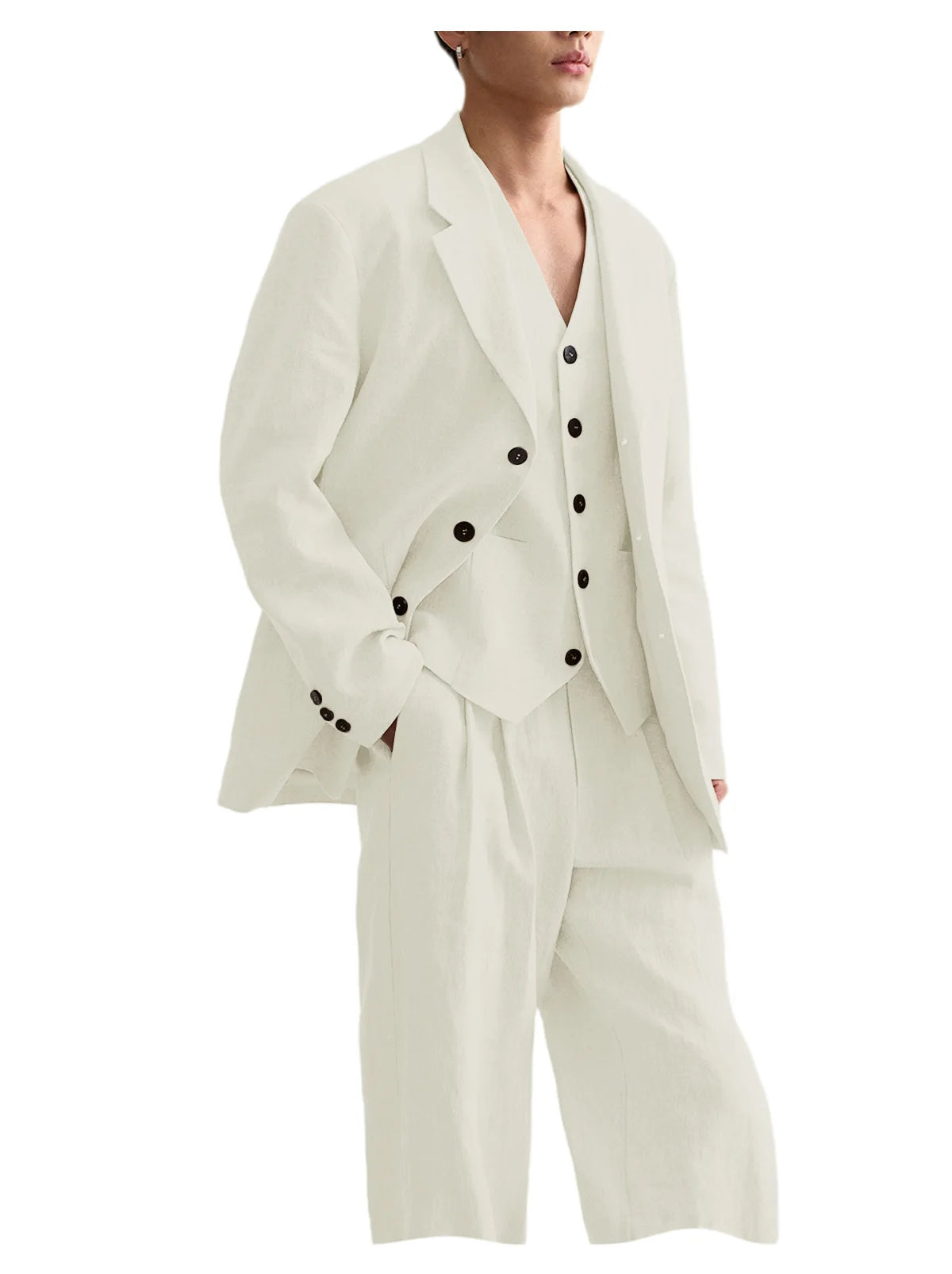 Costume Homme Lin 3 Pièces – CLEVI Paris