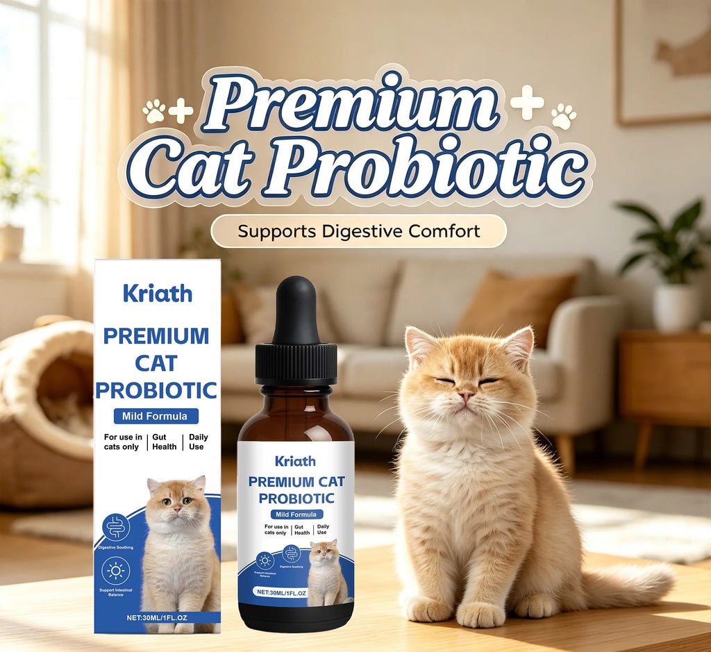 Gouttes probiotiques chat KRIATH 30 ml – CLEVI Paris