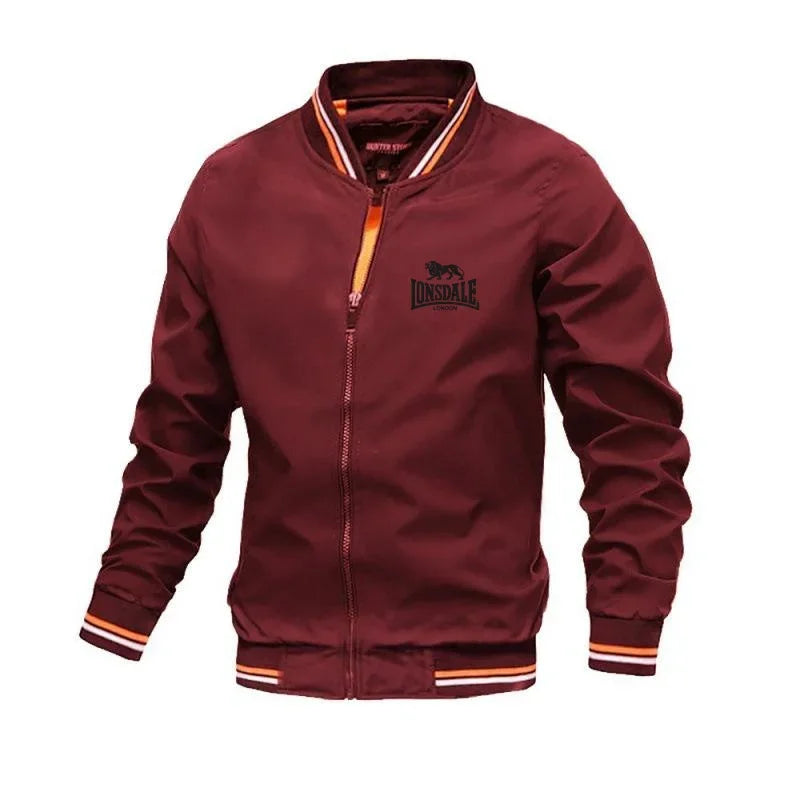 Veste Homme Coupe-Vent Légère Col Montant Zipper Streetwear Printemps Automne – CLEVI Paris