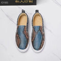 Chaussures unisexes en cuir effet serpent – CLEVI Paris
