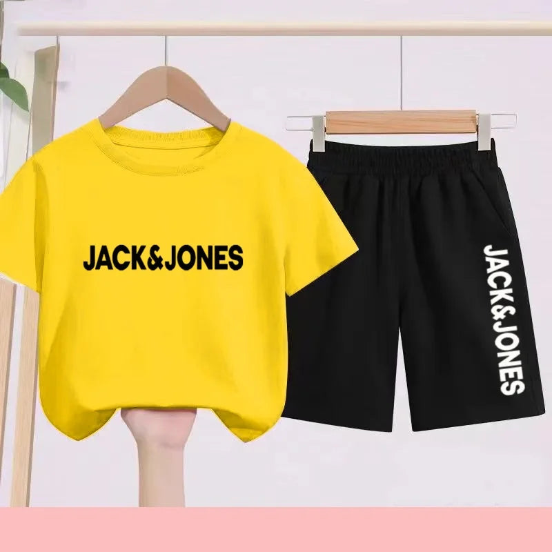 Ensemble enfant imprimé T-shirt et short – CLEVI Paris