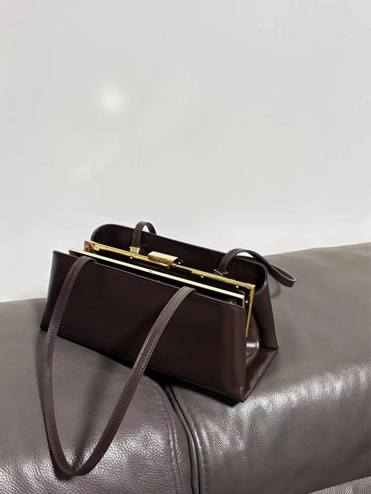 Sac Aisselle PU Souple Femme Retro 28x12cm Bandoulière 50cm 4 Coloris – CLEVI Paris